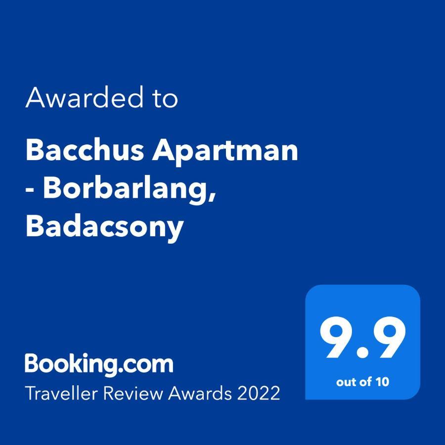 Bacchus Apartman - Borbarlang, Badacsony Badacsonytomaj Εξωτερικό φωτογραφία